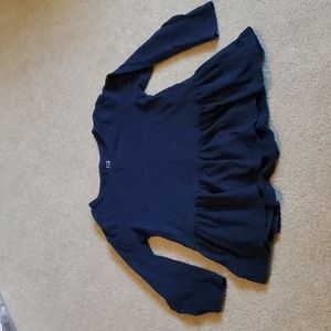 GAP peplum long sleeve shirt